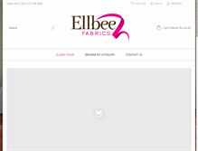 Tablet Screenshot of ellbeefabrics.com